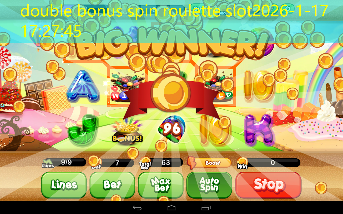 double bonus spin roulette slot