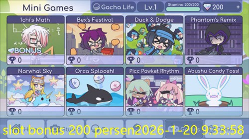 slot bonus 200 persen